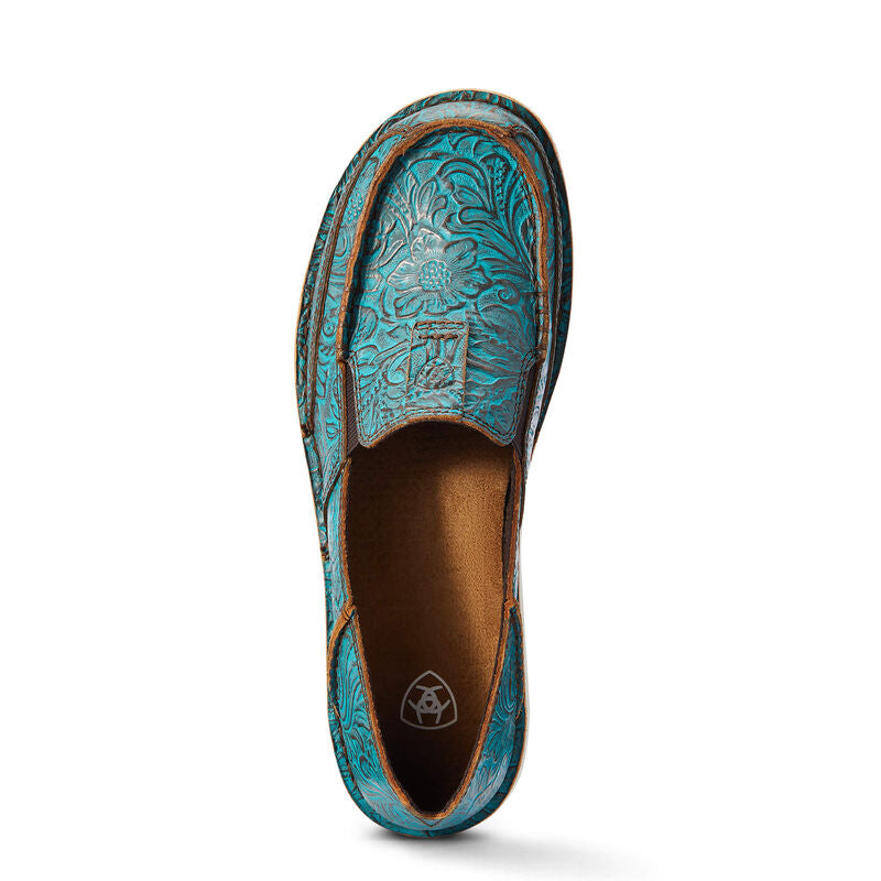 Brushed Turquoise Floral Emboss Cruiser