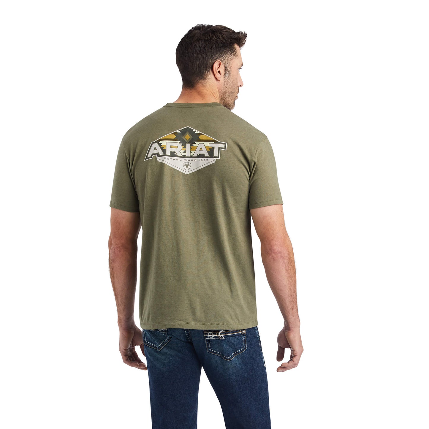 Ariat Hexafill T-Shirt Military Heather Green Men's