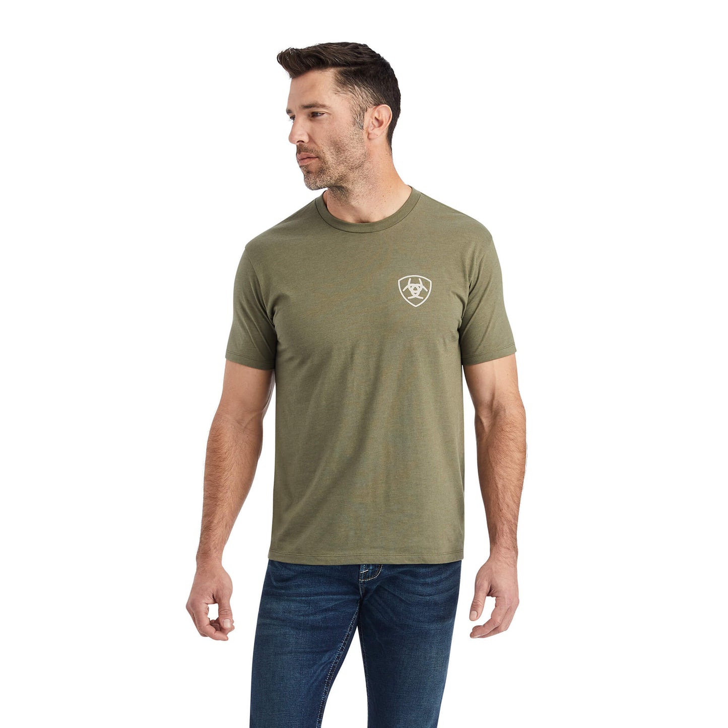 Ariat Hexafill T-Shirt Military Heather Green Men's