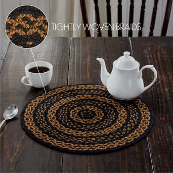 Black & Tan Jute Trivet