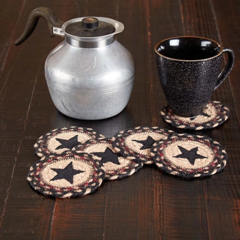 Colonial Star Jute Coaster