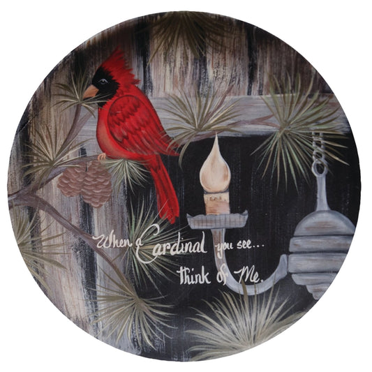 Cardinal You See Plate