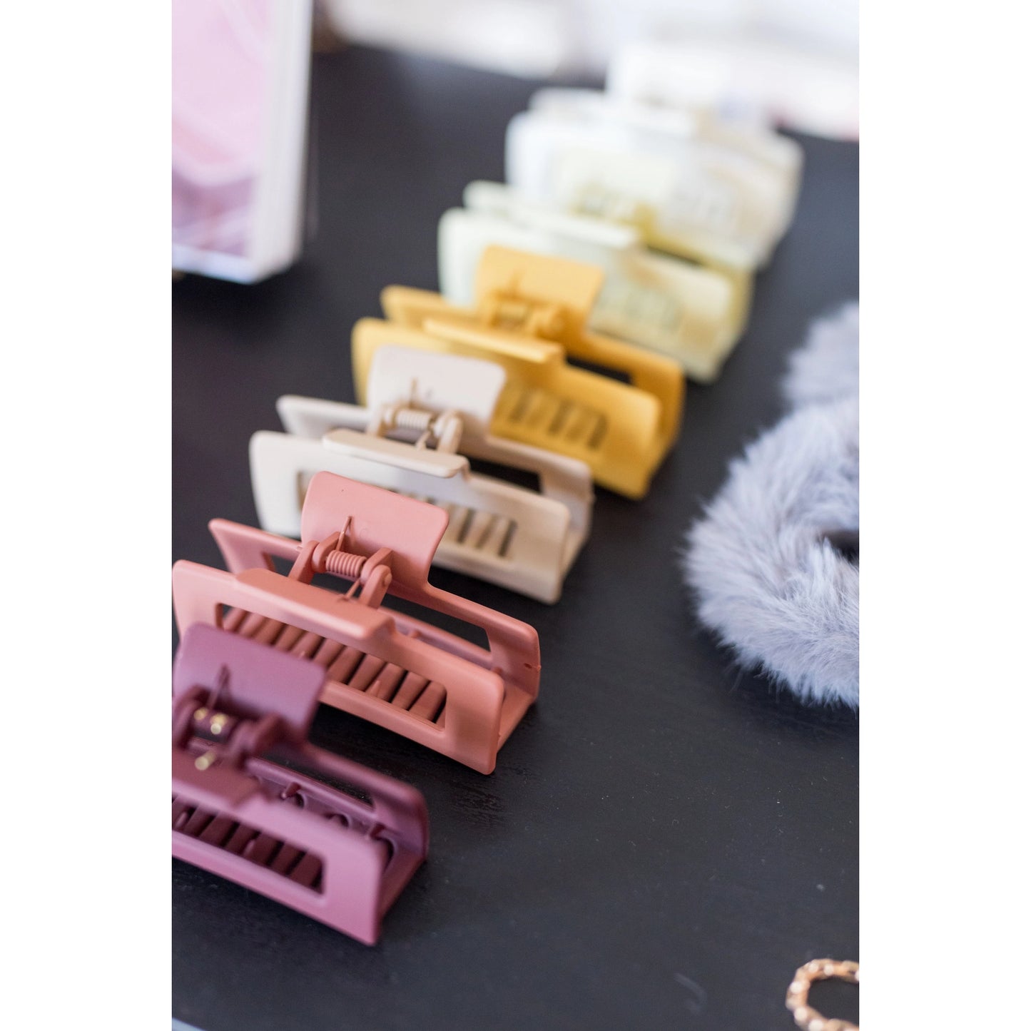 Claw Rectangular Hair Clip Variety of Colors
