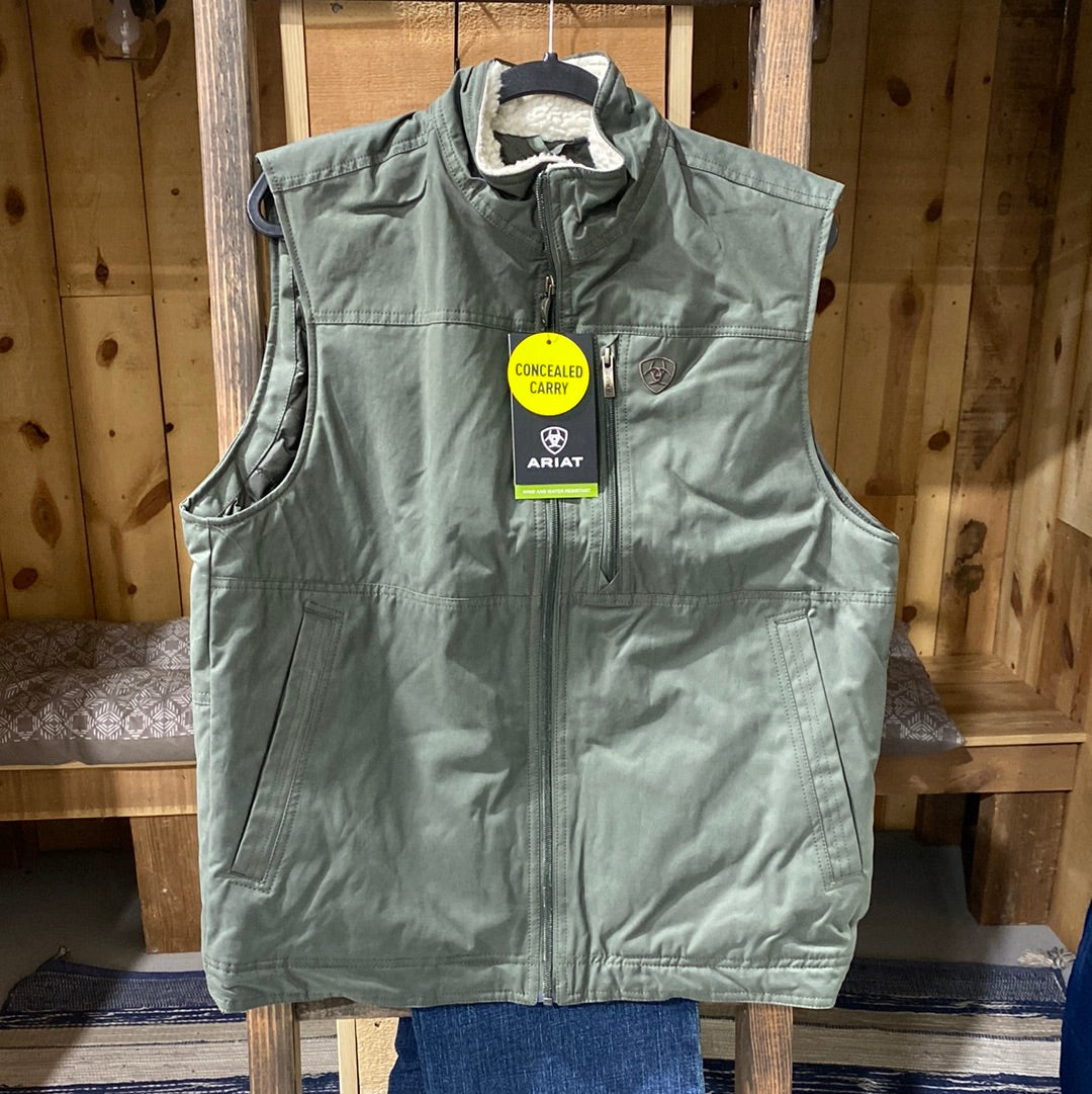Grizzly Canvas Vest-Brine Olive